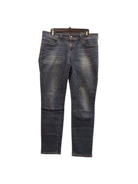 Divine Rights of Denim jeans Womens Size 31 logo Dark Whiskered casual Mom Ankle